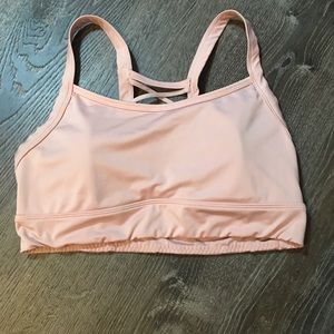 Light Pink bcg Sports Bra with Removable Pads